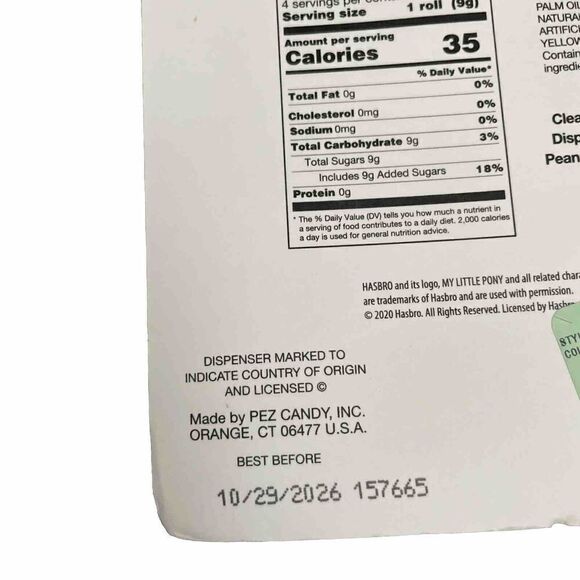 Pez Candy & Dispensers MLP Purple & Blue My Little Pony 157665 2020 Exp 2026 - Picture 2 of 2